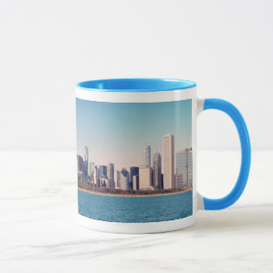Caneca Panorama da skyline de Chicago