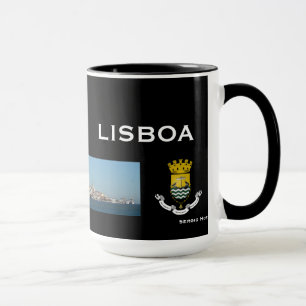 Caneca panorâmico de Lisboa Portugal