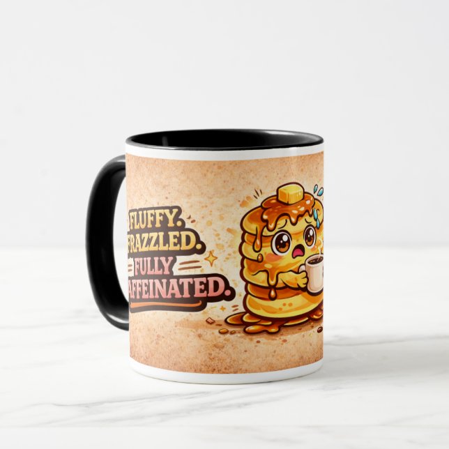 Caneca Panquecas e Ataques de Pânico - Amantes da Comida (Frente Esquerda)