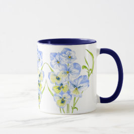 Caneca Pansias Azuis Icy em uma Mug Combo
