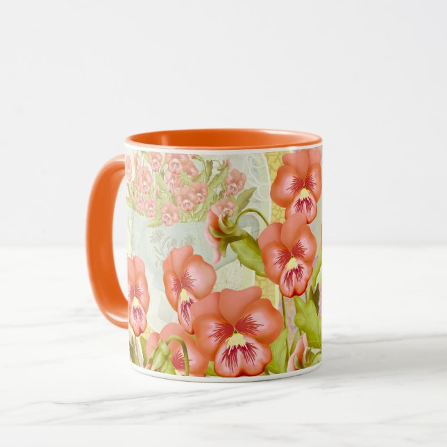 Caneca Pansias em uma tigela (Frente Esquerda)