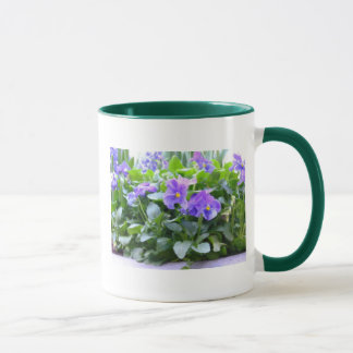 Caneca Pansies pintados