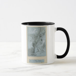 Caneca Pantalica, 'das vistas de Sicília (giz & gouache