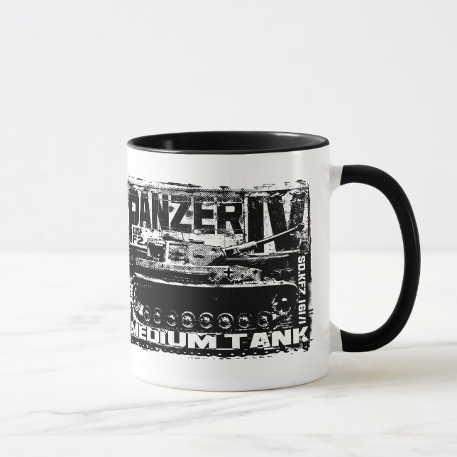 Caneca Panzer IV 11 oz Ringer Mug (Direita)