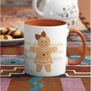 Caneca Pão de Gengibre Personalizado com Monograma