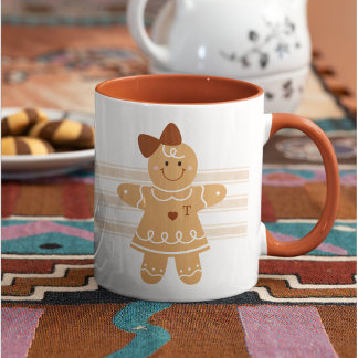 Caneca Pão de Gengibre Personalizado com Monograma