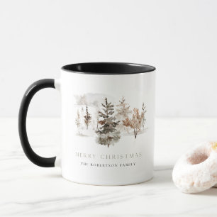 Caneca Pão de inverno Paisagem de Natal