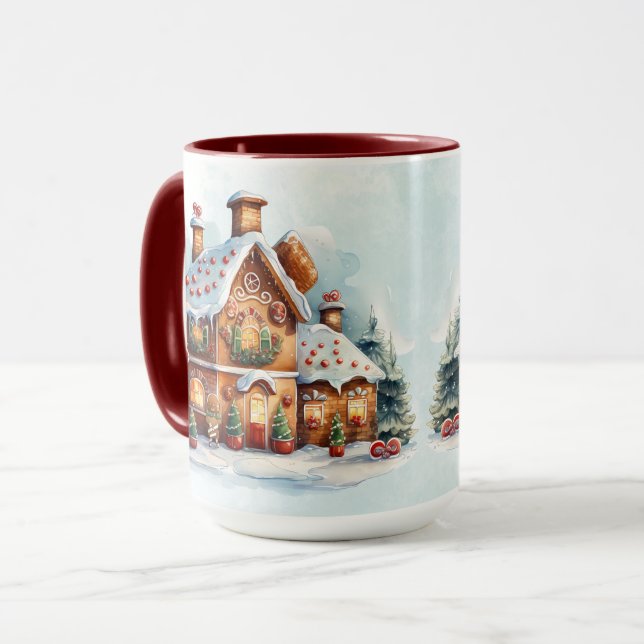 Caneca Pão-de-pães-de-pães-de-pata de Natal Mug (Frente Esquerda)