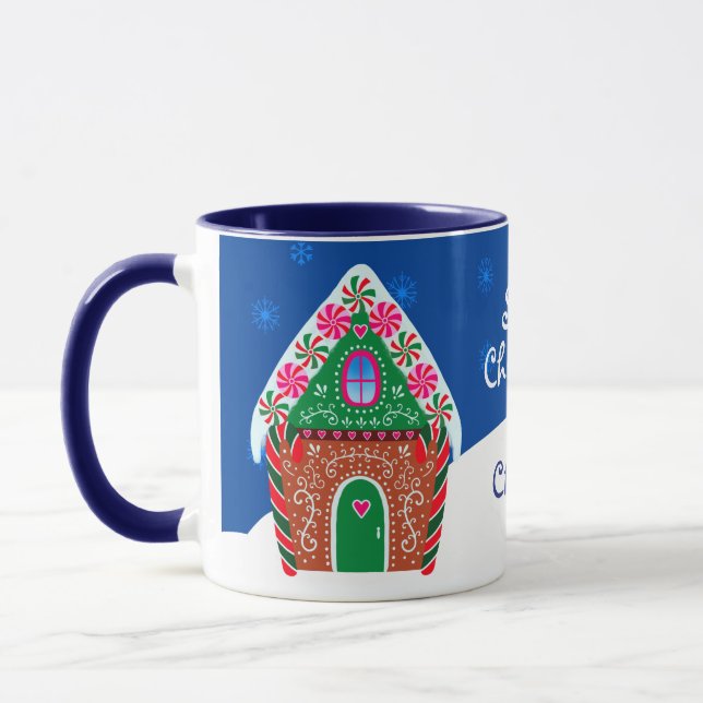 Caneca Pão-de-Pão-Pão-de-Obra-Inverno Bonito Natal (Esquerda)