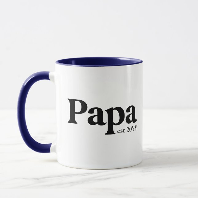 Caneca Papa criou o vovô personalizado Mug (Esquerda)