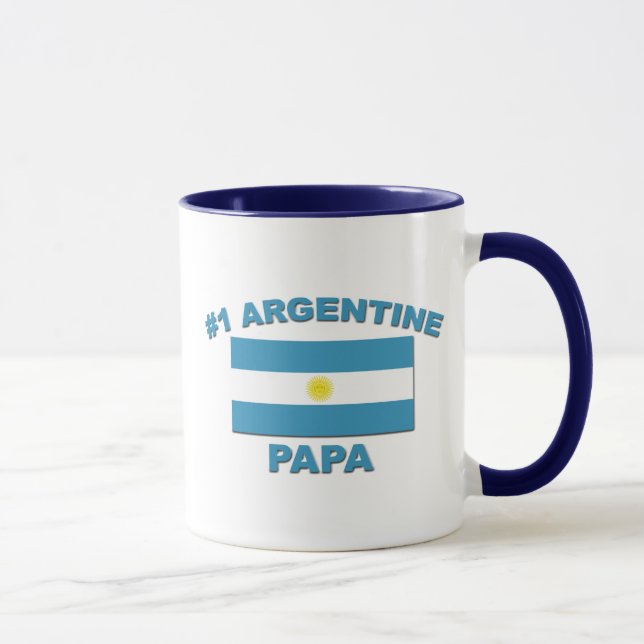 Caneca Papá de #1 Argentina (Direita)