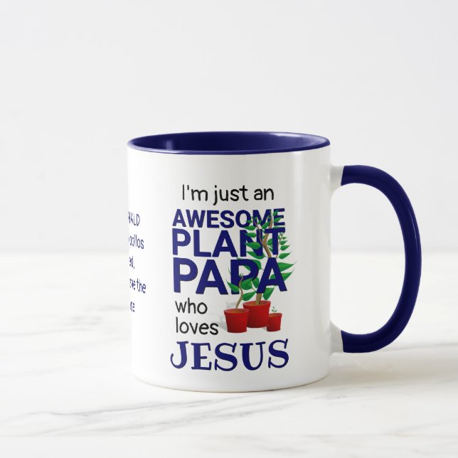 CANECA PAPA DE PLANTA PERSONALIZADA ADORA JESUS (Direita)