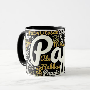 Caneca Papa em diferentes línguas