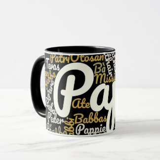 Caneca Papa em diferentes línguas