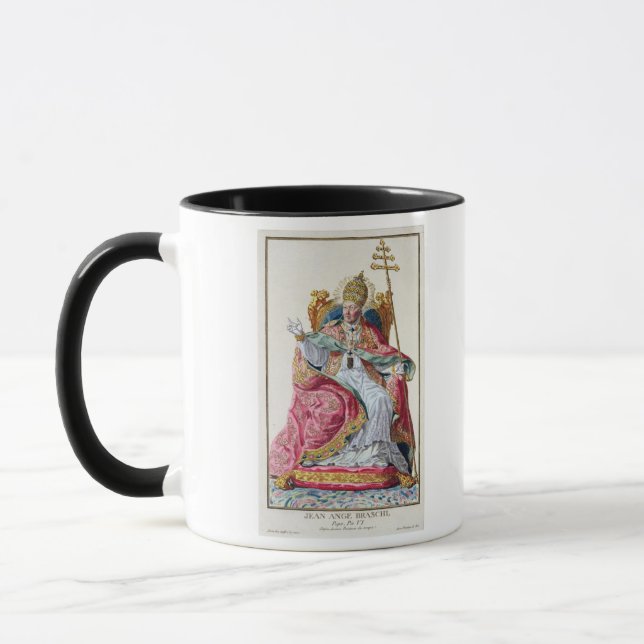 Caneca Papa Pius VI (1717-99) 'de DES Estampes de (Esquerda)