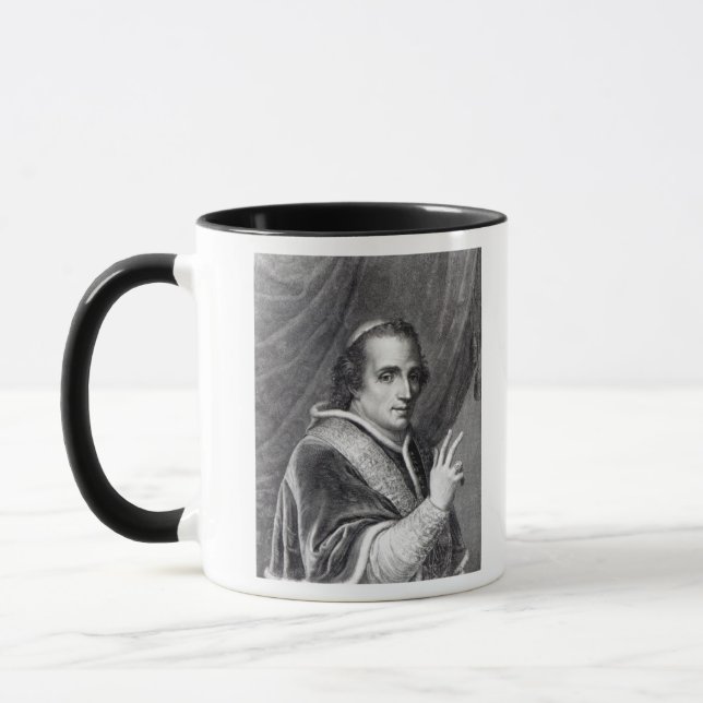 Caneca Papa Pius VII, gravado por Rafaello Morghen (Esquerda)