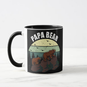 Caneca Papa Urso Dia de os pais Vintage Avô Pai