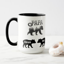 Papa Urso e Cubs Coffee Mug