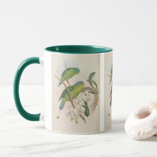 Caneca Papagaio de cauda de raquete filipino por John Gou