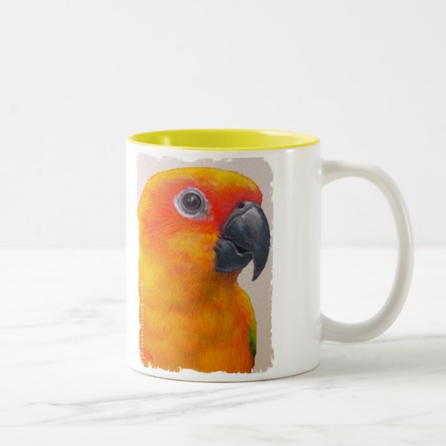 Caneca - papagaio de Sun Conure (Direita)