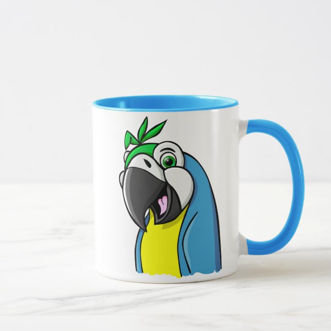 Caneca Papagaio dos desenhos animados (Direita)