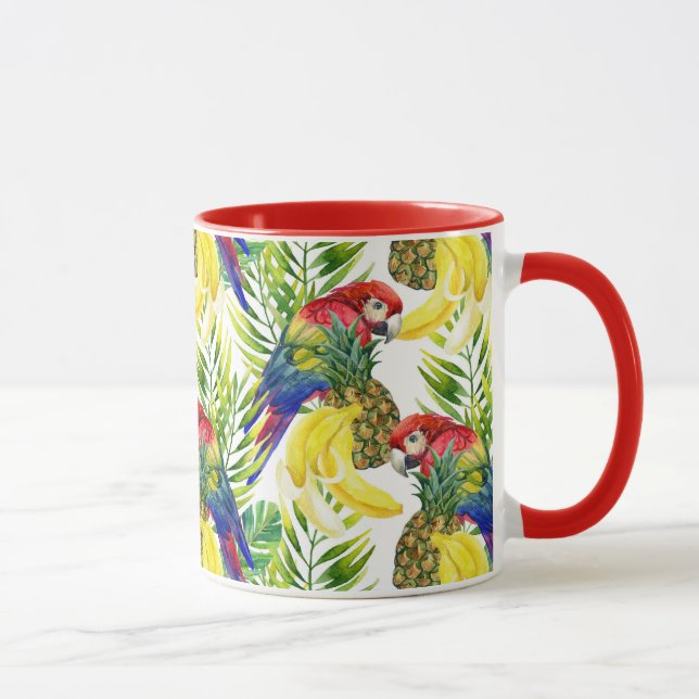 Caneca Papagaios E Frutas Tropicais (Direita)