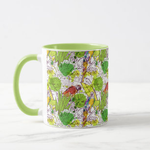 Caneca Papagaios tropicais