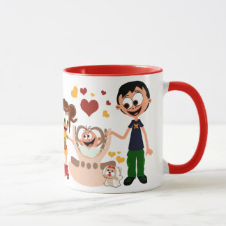 Caneca Papai ama o bebê mais do que tudo no mundo