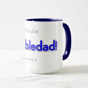 Caneca Papai está irritado! - Azul básico