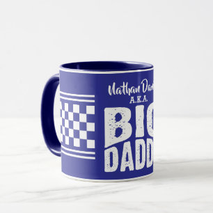 Caneca Papai Grande com Seu Nome em Texto Branco AZUL MAR