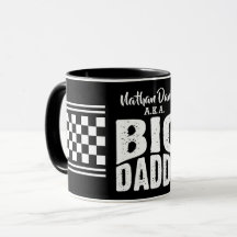 Papai Grande com Seu Nome em Texto Branco sobre Pr