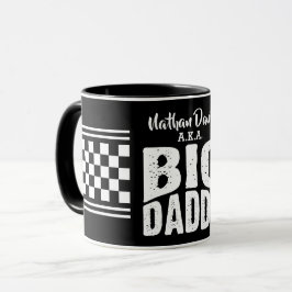 Caneca Papai Grande com Seu Nome em Texto Branco sobre Pr