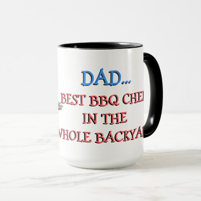 Caneca Papai Melhor Chef de Churrasco (Frente Esquerda)