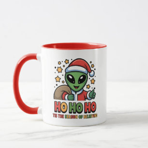 Caneca Papai Noel Alien Divertido 