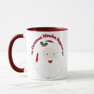 Caneca Papai Noel Antigo Milagres de Natal Acontecem!
