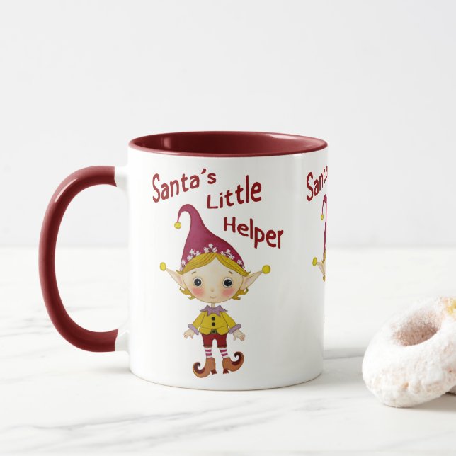 Caneca Papai noel auxiliar (Com Donut)
