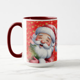 Caneca Papai Noel Bonito e Divertido & Tipografia