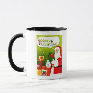 Caneca Papai Noel com presentes