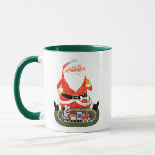 Caneca Papai noel com trem