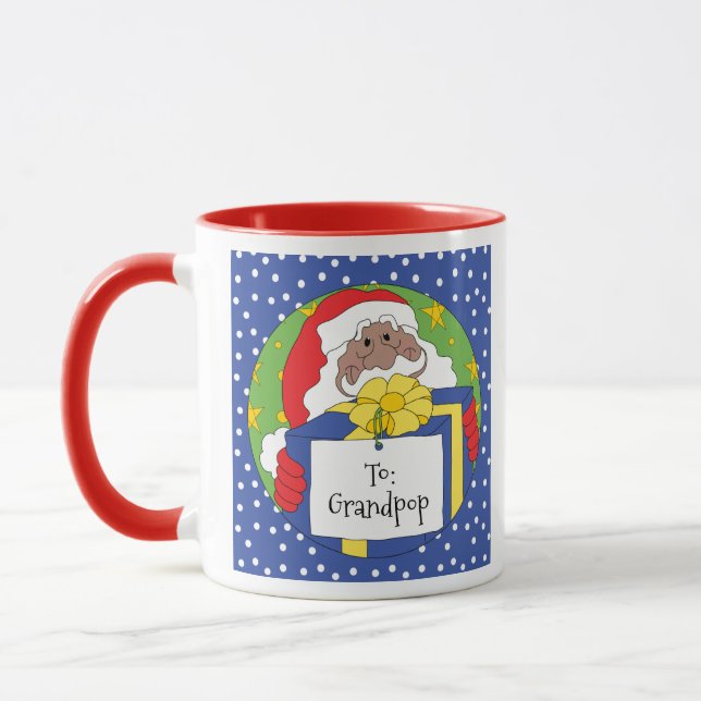 Caneca Papai Noel de Cor Diz (Esquerda)