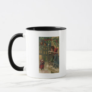 Caneca Papai noel de observação de GreetingKids do Nata