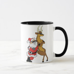 Caneca papai noel e raindeer