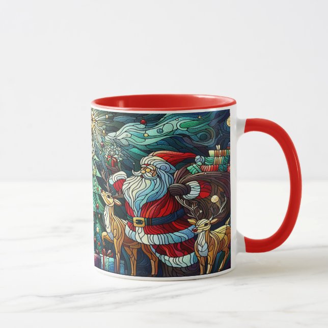 Caneca Papai Noel e Sua Rebelde Brincando Presentes (Direita)
