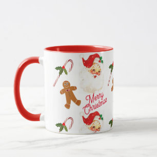 Caneca Papai Noel Vintage Férias de Natal