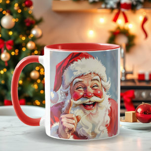 Caneca Papai Noel Vintage Personalizado Natal