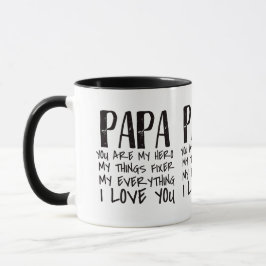 Caneca Papai, você é meu herói.