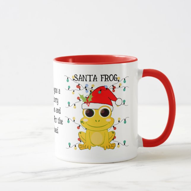 Caneca Papais noeis Amarelos de Natal Personalizados SAPO (Direita)