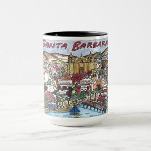 Caneca Papais noeis Barbara Map Coffee Mug