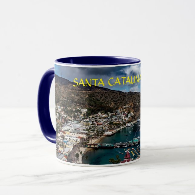 Caneca Papais noeis Catalina PanorâmicaIsland Mug (Frente Esquerda)