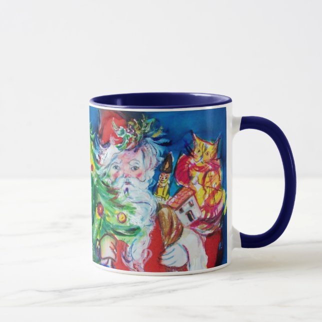 CANECA PAPAIS NOEIS COM BALÕES E ÁRVORE DE NATAL F MONOGR (Direita)